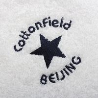 棉田 cottonfield 毛巾面巾加长运动巾纯棉洗脸巾男女跑步健身汗巾运动巾 高尔夫 小浴巾白色 1条