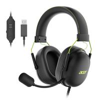 宏碁 国补:宏碁（acer）OHW200游戏耳机头戴式有线带麦USB7.1环绕音效可拆卸麦克风电竞电脑耳麦