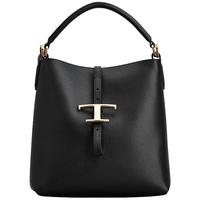 托德斯TOD'S2025秋冬女士T TIMELESS迷你皮革水桶包 黑色