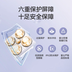 雷士 NVC EBBB1005/D4 浴霸灯 245W 单灯暖 贴心小暖宝