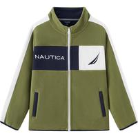 NAUTICA 户外摇粒绒外套春秋儿童摇粒绒外套男女童立领保暖休闲夹克抓绒衣