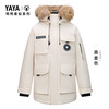 YAYA 鸭鸭羽绒服 鸭鸭紫钻系列羽绒服男女冬工装大毛领派克外套