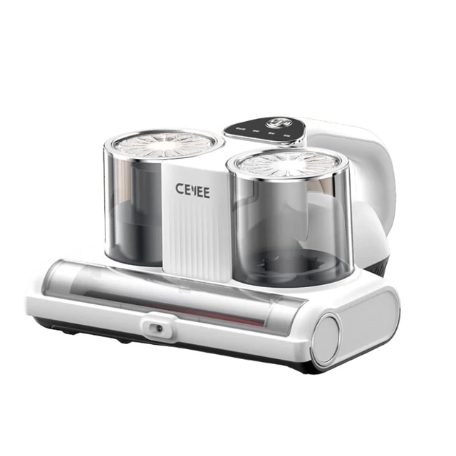 希亦（CEYEE）家用手持床上除螨仪RM双杯尘螨分离智能屏显大吸力高温热风除湿紫外线杀菌床上高频拍打