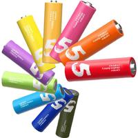 CUKTECH酷态科 5号彩虹电池碱性10粒装适用于血压计/遥控器/鼠标/儿童玩具/智能门锁适用ZMI/紫米小米