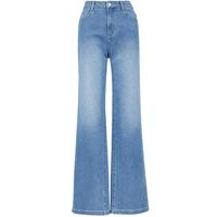 VERO MODA 【高腰提臀】牛仔裤25秋季水洗直筒薄款浅色牛仔裤显瘦通勤高级