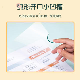 齐心（COMIX）5只装 莫兰迪色水滴杆抽杆夹A4/15mm背宽文件夹拉杆夹试卷夹简历产检报告收纳夹 EA3715-5