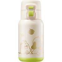 babycare儿童保温杯双饮便携保温杯大容量学饮吸管杯幼儿园上学直饮水壶 月瓷白500ml