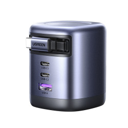 绿联 100W伸缩线充电器多口PD快充头适用苹果17pro三星华为Macbookair笔记本电脑手机抽拉线65W氮化镓充电插头
