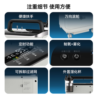 瑞迈特5L升制氧机家用老人医用级吸氧氧气机呼吸雾化Y055W