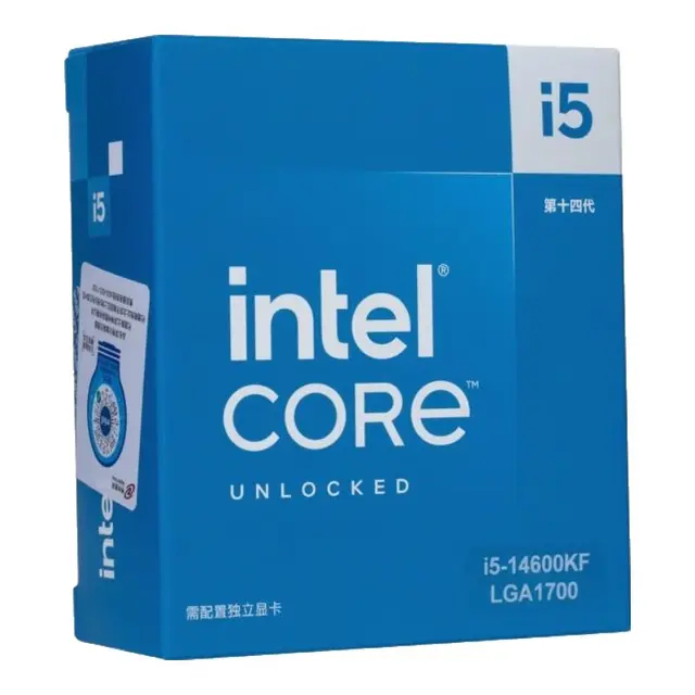  intel/英特尔 酷睿系列 酷睿i5-14600KF 14核20线程 CPU处理器