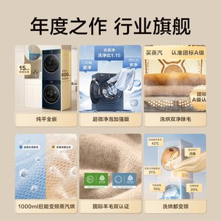 LittleSwan 小天鹅 小乌梅2.0高奢版 TG10VE60+TH10VE60 热泵洗烘套装