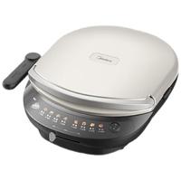 美的(Midea)电饼铛 上下盘可拆洗 电饼档家庭用 家用双面加热加深加大三明治机早餐机煎饼锅多功能蒸汽煎烤机 【34规格大烤盘】MC-JKE3458