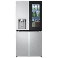 LG十字四门纯平嵌入全景透视门中门制冰冰箱 95D F544MMB95D 508L冰沙银