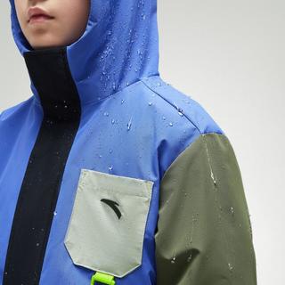 晴雨甲三合一可拆卸外套防泼水男童外套摇粒绒校服保暖安踏