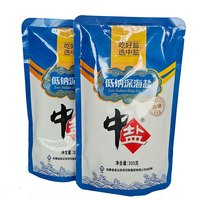 中盐低钠盐加碘盐减钠含钾富钾食用盐海盐无污染提鲜炒菜盐300g