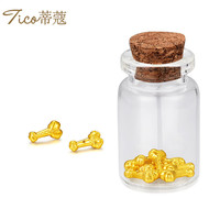蒂蔻（Tico）事事如意足金999黄金如意小金豆 攒金币投资金收藏存钱