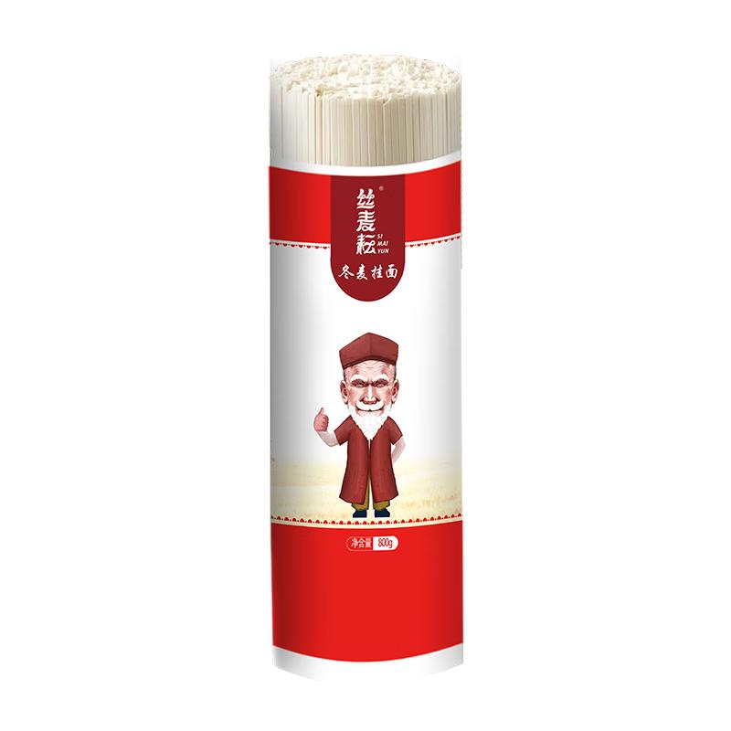 丝麦耘新疆冬麦挂面800g 奇台韭叶状扁面 