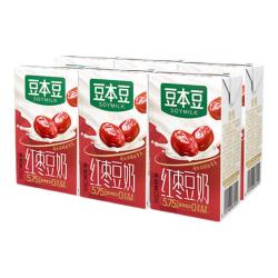 豆本豆 豆奶唯甄红枣植物蛋白营养早餐奶 250ml*6盒