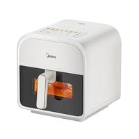 美的（Midea）环火炎烤 空气炸锅 不用翻面 家用全自动 可视 实用大容量 炸烤箱一体机 金属内腔 6L KZC6011