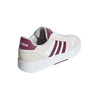 adidas/阿迪达斯 复古篮球板鞋 女士休闲鞋 白色/浅灰/深红色 38