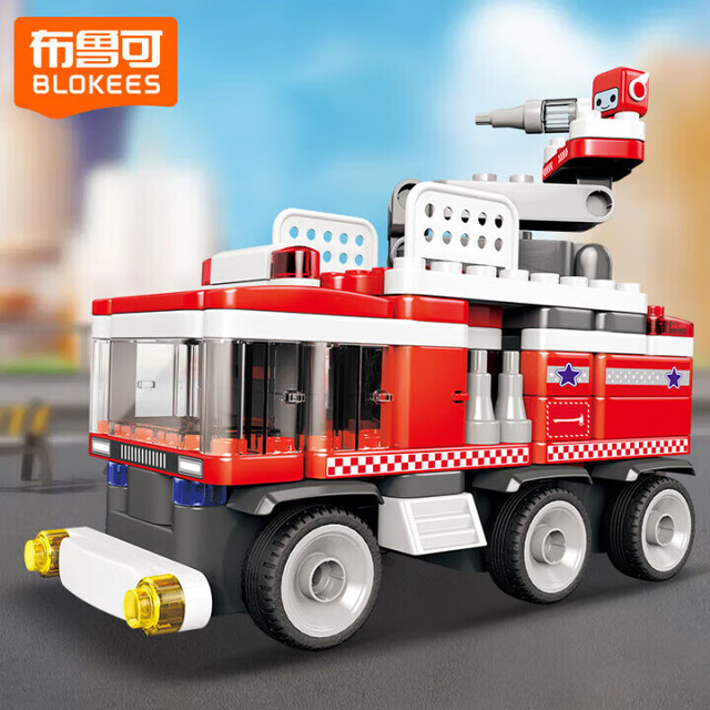 BLOKS 布鲁可积木 交通工具系列 布布百变消防车
