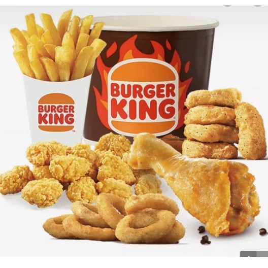 今日必买：BURGER KING 汉堡王 五拼招牌王国桶+王道嫩香鸡块 2份