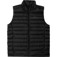 Jack Wolfskin狼爪羽绒马甲男秋冬款运动户外休闲出行防风保暖700蓬羽绒外套 5032051-6000/黑色 L 180/100A