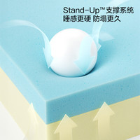 林氏生活(LINSY HOME)宿舍床垫子0.9x1.9米单人记忆棉折叠薄0.9mx2m大高中生 葡萄绿【支撑更强】4cm 200*180cm 双人床