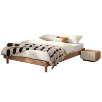 全友家居原木风地台床卧室无床头榻榻米1.5x2米实木脚单人床 【厂家直发】原木色|单床 1.8*2米【实木铺板】