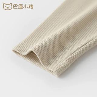 巴厘小猪（BALIPIG）女童打底裤秋冬儿童长裤秋款婴幼儿运动休闲裤2024女宝宝裤子 奶咖 90 cm
