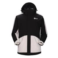 云川熊猫冲锋衣女款2025冬季三合一珊瑚绒外套内胆加厚三防户外服