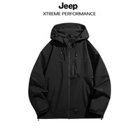 Jeep 吉普 多巴胺冲锋衣情侣款春秋2025新款宽松户外登山服夹克外套