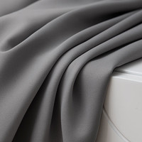 金蝉窗帘家用遮光卧室客厅防晒隔断窗帘轨道挂钩高级感 深灰色150*200 150cm*200cm 挂钩一片