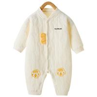 2024春秋款婴幼儿爬爬服连体衣纯棉夹棉长袖连体衣森马集团