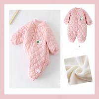 婴尚 【夹棉加绒厚】25冬男女童连体衣婴幼童新生儿衣服长袖哈衣爬服