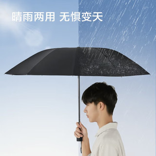 嘻希茉雨伞超大号加固加厚结实抗风男女学生防晒防紫外线半全自动遮阳伞 直径约105cm反向伞
