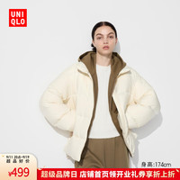 UNIQLO 优衣库 女装羽绒茄克/科技保暖外套云感羽绒469901 01 乳白色 M /160/84A