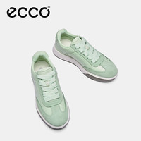 ecco 百搭 女士休闲鞋  抹茶绿 37