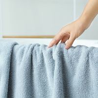 浅野 air kaol 毛巾纯棉100%洗脸巾日本进口速干吸汗大浴巾约70*140cm 清水蓝