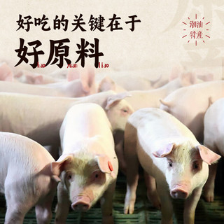 利园潮汕猪肉丸瘦肉丸手工肉丸子火锅食材汕头特产贡丸烧烤丸子 【半斤】潮汕猪肉丸 250g