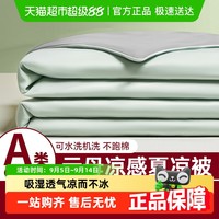 无印良品 A类凉感夏凉被冰丝夏被四件套单人可机洗空调薄被子夏季Z