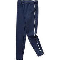 加绒打底裤儿童中大童女童保暖裤子秋冬长裤洋气时尚爱心裤边休闲