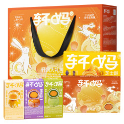 轩妈 全家福蛋黄酥中秋礼盒990g/18饼5味（拍2赠蛋黄酥4枚）
