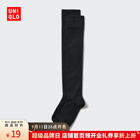 优衣库【超品好价】女装HEATTECH高筒袜/袜子469715 09 黑色 S /M/23～25 cm