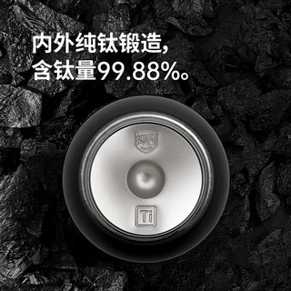 Naturehike纯钛运动水壶户外杯子露营双层钛杯骑行大容量便携吸管