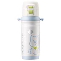 babycare奇趣公仔儿童保温杯婴儿宝宝学饮杯吸管水杯水壶不锈钢-白500ml