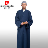 皮尔卡丹(pierre cardin)僧服长褂夏季薄款僧衣长衫大褂男女款出家人和尚服僧袍长袍禅修服 藏青色 42(173)