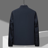 罗蒙 立领夹克男  黑色 3XL (建议体重165-180斤)