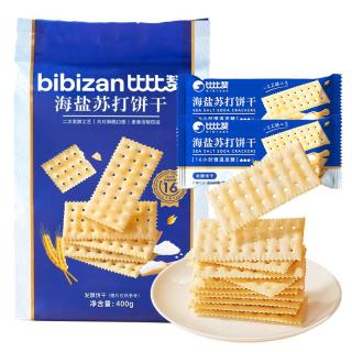 比比赞 海盐苏打饼干 400g