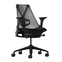  HermanMiller/赫曼米勒 透气靠背 人体工学椅 腰托 升级扶手  全黑带腰托